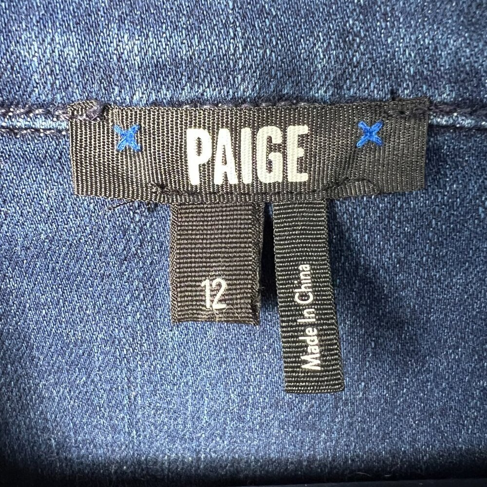 PAIGE Anessa Short-sleeve Denim Jumpsuit 12‎ - Picture 10 of 12